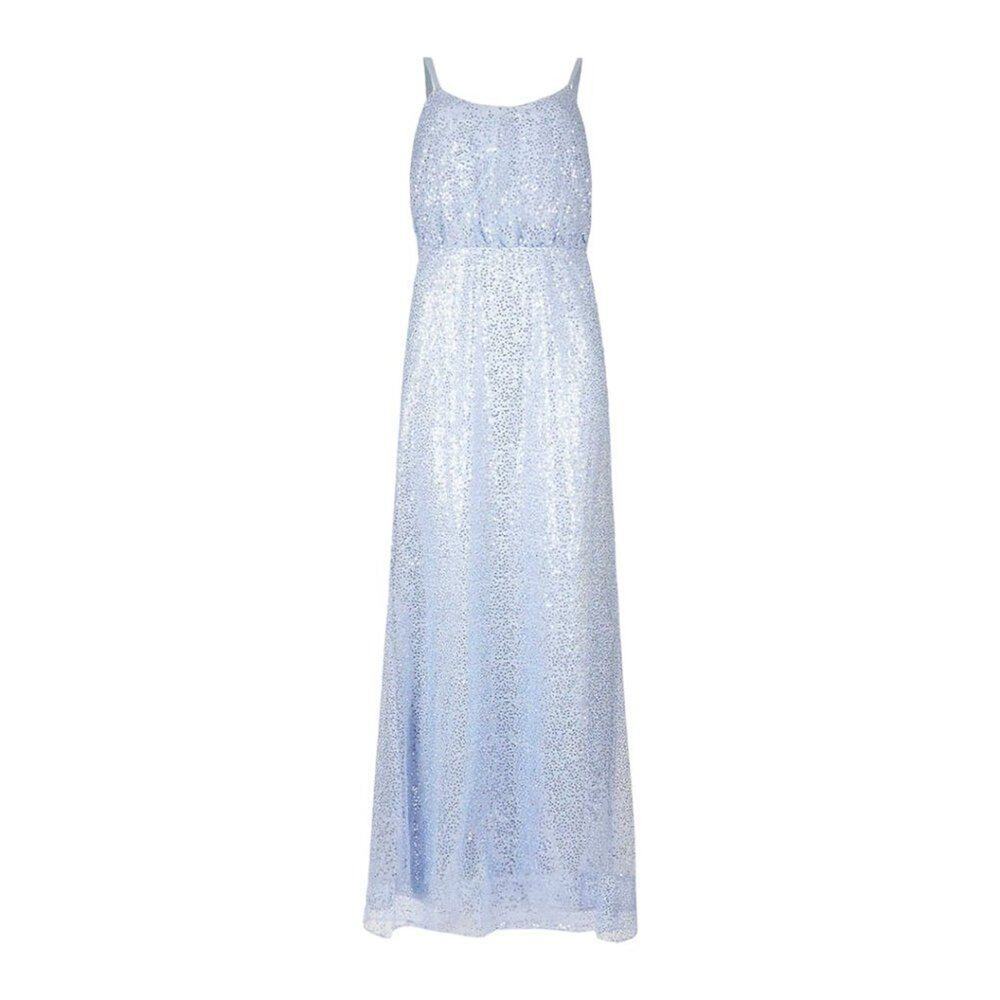 Chi Chi London Frances Blue Sequin Maxi Dress Size 4 NWOT $215 MSRP